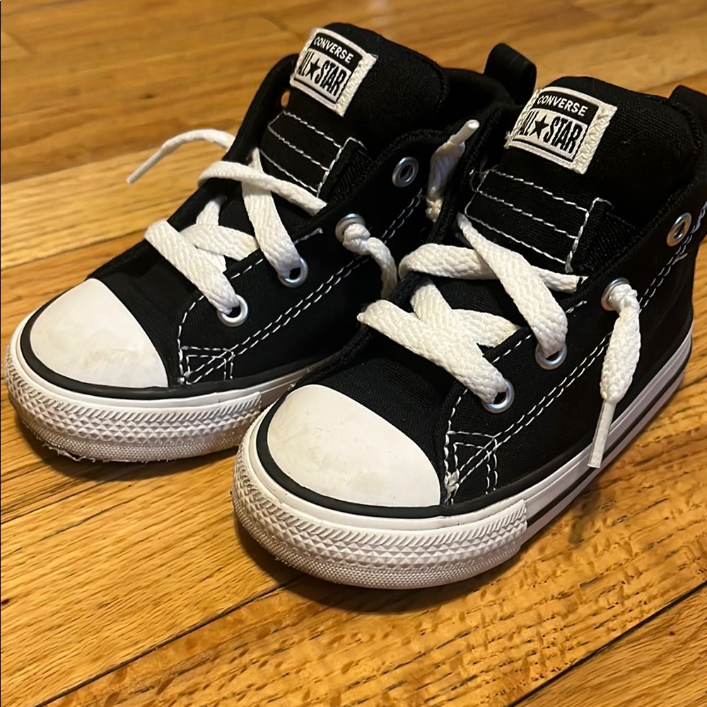 Converse Kids Black High-Top Sneakers
